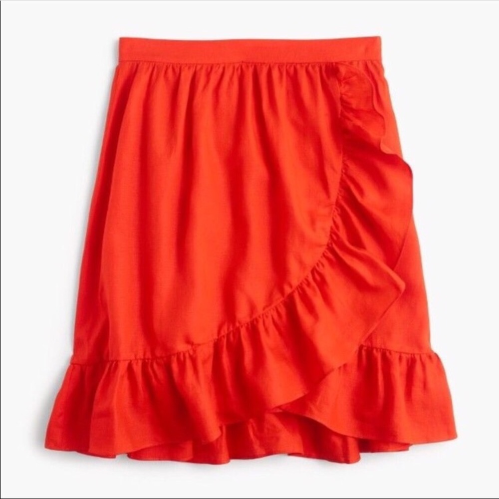 J. Crew Linen Ruffle Skirt **Host Pick**